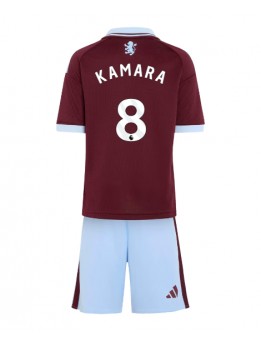 Aston Villa Boubacar Kamara #8 Replika Hemmakläder Barn 2026-27 Kortärmad (+ byxor)